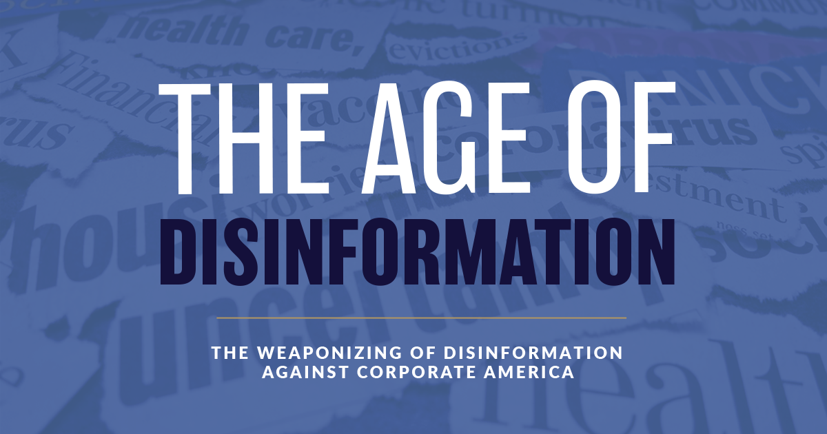 The Age Of Disinformation - Marathon Strategies